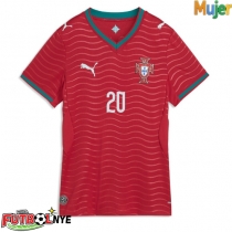 Camiseta Portugal Joao Cancelo #20 Primera Equipación para mujer Mundial 2026 manga corta
